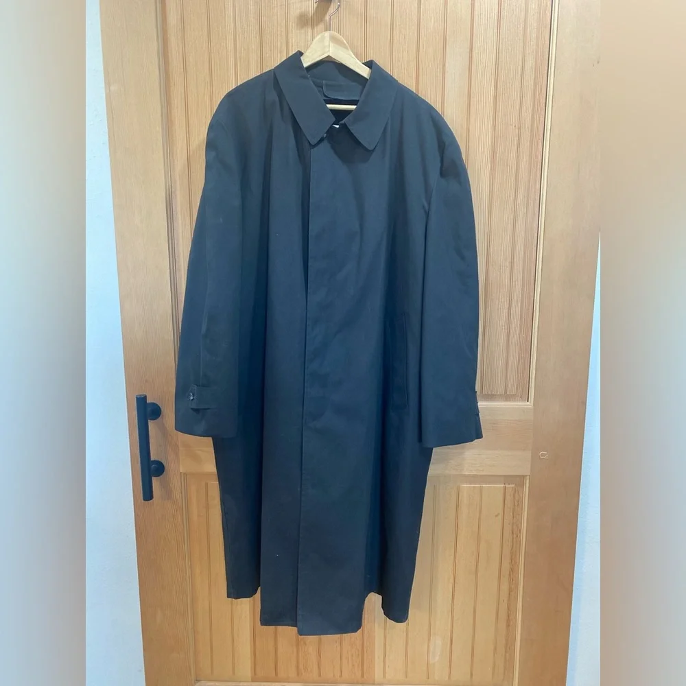 London Fog Men's Black Trench Coat
